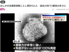 持续蔓延 日本2026年麻疹病